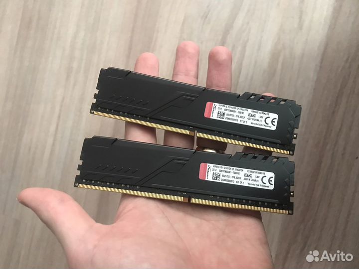 Оперативная память ddr4 16gb kingston fury 3200