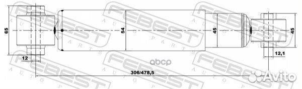 Амортизатор задний nissan qashqai 06-13 0265092