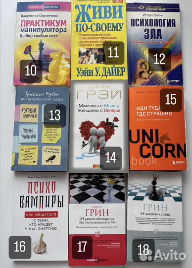 Книги по психологии, саморазвитию, художественные