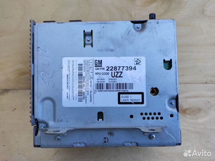 Магнитола CD400 на Opel Astra J Zafira C