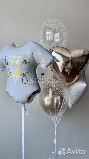 Гелиевые шары воздушные шарики на выписку
