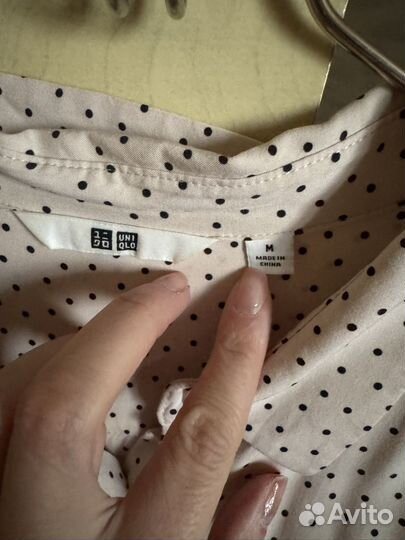 Платье женское в горох uniqlo