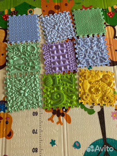 Детский игровой модульный коврик пазл