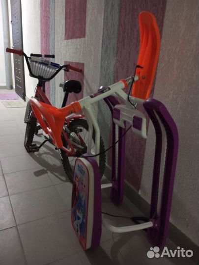 Велосипед, самокат, снегокат