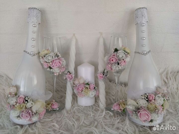 Свадебные бокалы, очаги, наборы