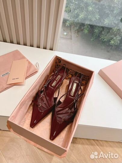 Босоножки Miu Miu каблук 5,5см 36,37,38,39,40,41