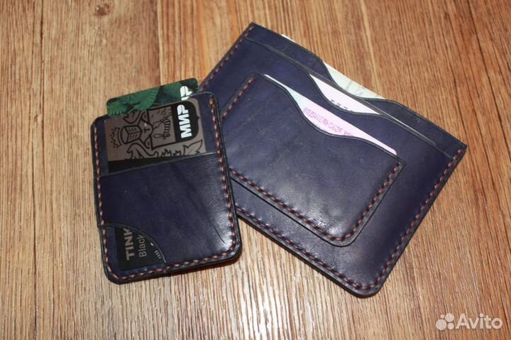 Обложка на автодокументы и картхолдер кожаный