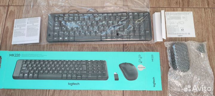 Клавиатура+мышь беспроводные Logitech MK220