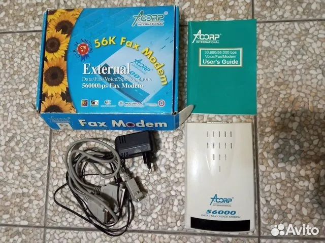 Модем acorp international 56k Fax Modem
