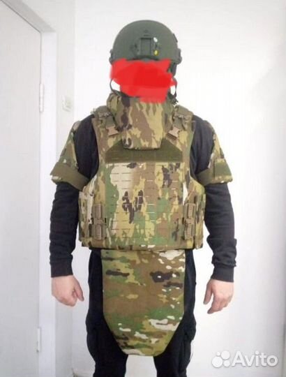 Защита щеи от осколков