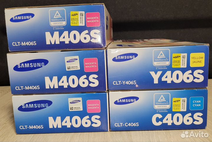 Оригинальные катриджи Samsung CLT-M406S C406S Y406