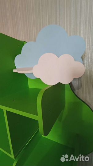 Полка в детскую облачко