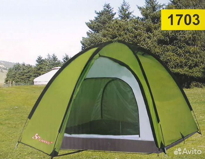 Палатка трёхместная, двухслойная Lanyu 1703#