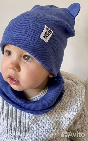 Шапка и снуд на 1-2-3 года
