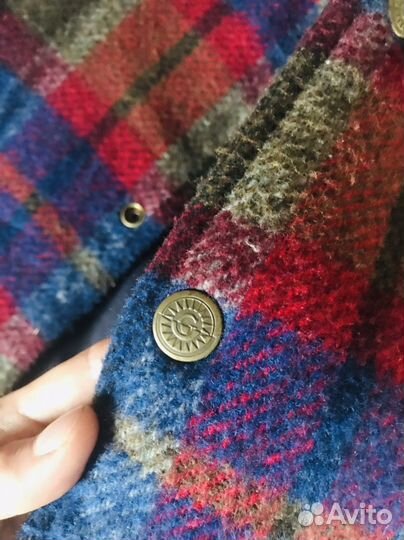 Зимняя куртка шерпа двухстороняя. 128-134