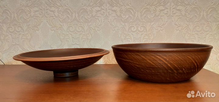 Глиняная жаровня с крышкой