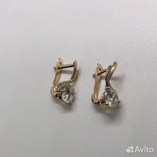 Золотые серьги 585 пробы
