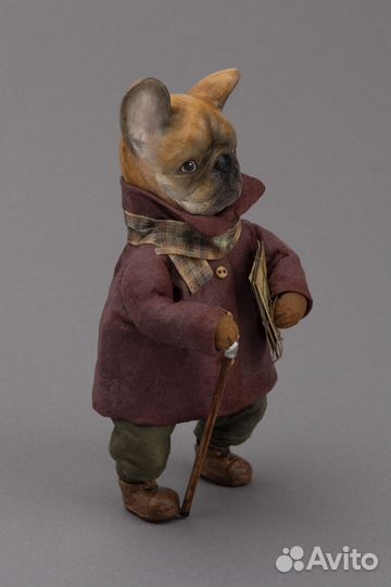 Ватные елочные и интерьерные игрушки Бульдоги