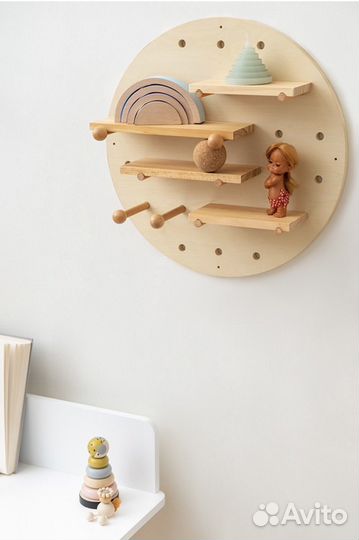 Полка настенная круглая