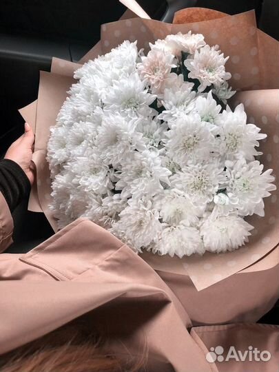 Букет из кустовых хризантем Для любимой Доставка