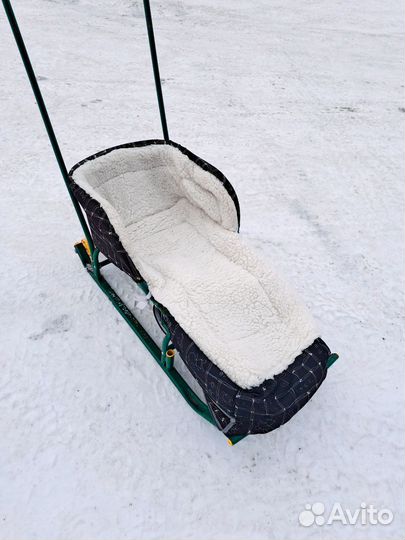 Детские санки на колесах