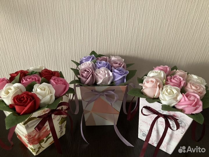 Трапеция Цветы из мыла