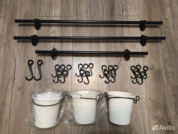 Рейлинги, крючки, кашпо финторп Икеа