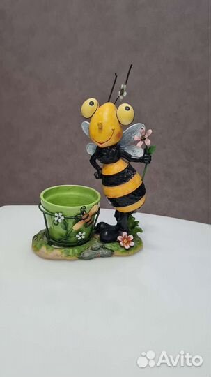 Кашпо для цветов с горшком (керамика)