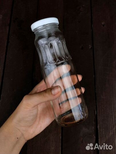 Стеклянная бутылочка для сока, 0.25 л, то-43