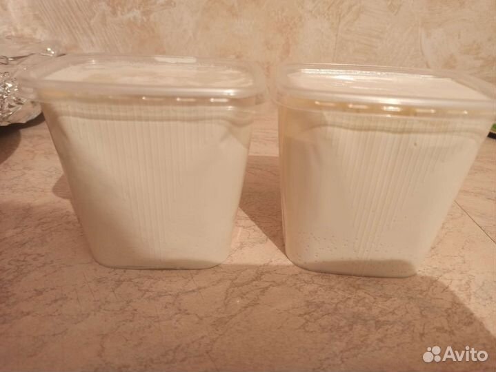 Домашний творог, сметана