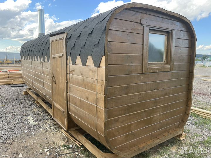 Баня Бочка Квадро готовая +доставка