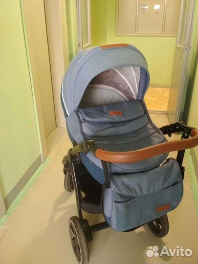 Коляска Noordi Fjordi Sport 2 в 1 в экокоже