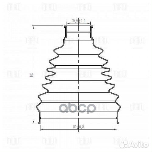 Пыльник шруса hyundai creta 16- 2.0I (наруж.ком