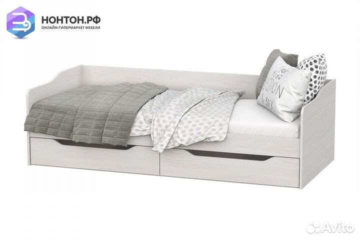 Кровать Флай ясень анкор светлый