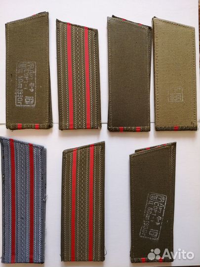 Погоны старшего офицерского состава СССР и РФ