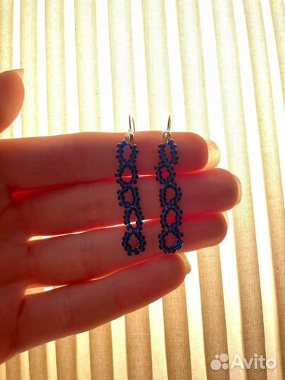 Серьги бисер