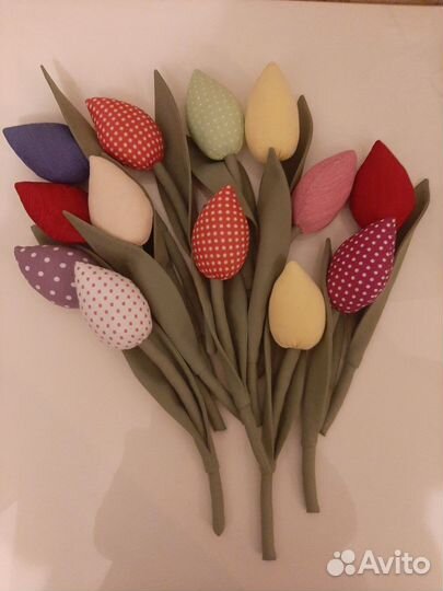 Тюльпаны текстильные
