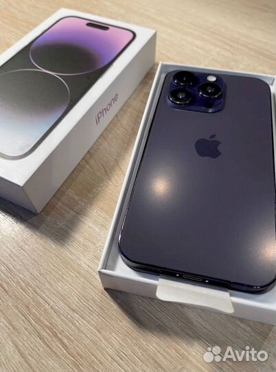 Муляж в коробке iPhone 14 pro фиолетовый