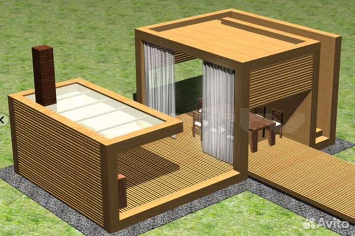 Беседки бунгало перлоги