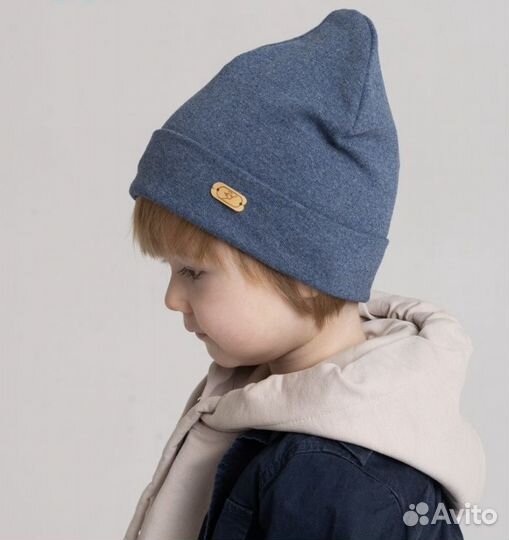 Шапка бини детская на весну, 48-50 р