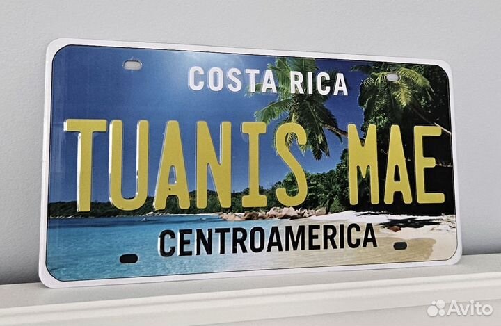 Номерной знак costa rica
