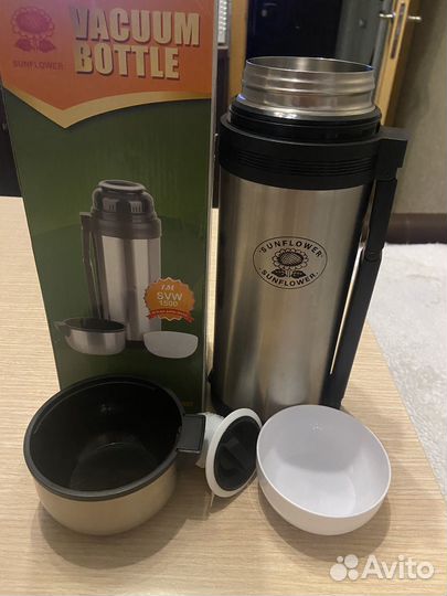 Термос с кружками