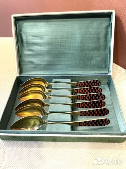 Серебрянные ложки. Комплект 916 проба Новые