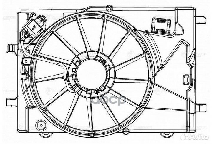 Кожух э/вентилятора охл. chevrolet aveo /opel M