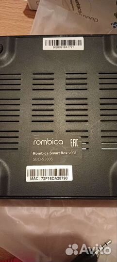 Android tv приставка Rombica v003