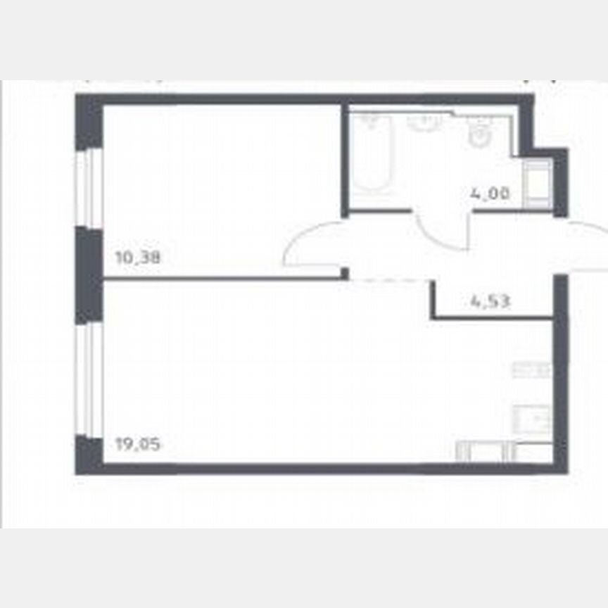 1-к. квартира, 38 м², 11/12 эт.