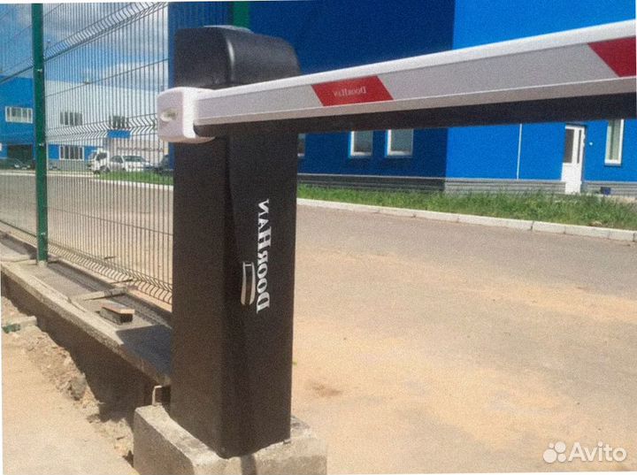 Установка шлагбаума