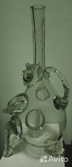 Графин стеклянный Медведь. Гусь-Хрустальный