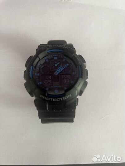 Часы casio g shock ga 100 black