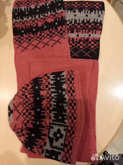 Шапка и шарф женская